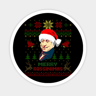 Gioachino Rossini Funny Christmas Magnet